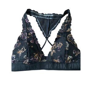Victoria’s Secret PINK black lacy bralette size M medium 34/36B